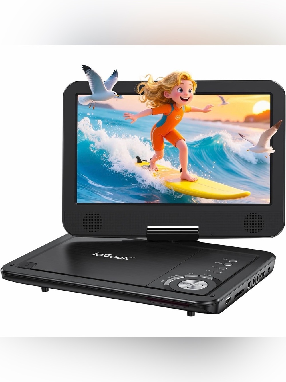 ieGeek Portable DVD Player 12.5" with 10.5" HD Swivel Screen